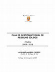 Research paper thumbnail of PLAN DE GESTIÓN INTEGRAL DE RESIDUOS SÓLIDOS