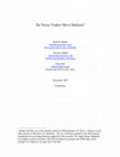 Research paper thumbnail of Do Noise Traders Move Markets