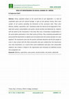 Research paper thumbnail of ROLE OF MISSIONARIES IN SOCIAL CHANGE OF ORISSA