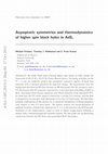 Research paper thumbnail of Asymptotic symmetries and thermodynamics of higher spin black holes in AdS3