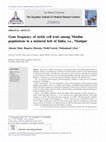 Research paper thumbnail of Gene frequency of sickle cell trait among Muslim populations in a malarial belt of India, i.e., Manipur