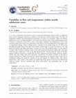 Research paper thumbnail of Variability in flow and temperatures within mantle subduction zones