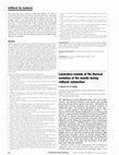 Research paper thumbnail of Laboratory models of the thermal evolution of the mantle during rollback subduction