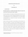 Research paper thumbnail of INTERNATIONAL DISPUTE RESOLUTION