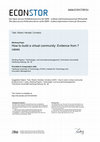 Research paper thumbnail of How to build a virtual community: Evidence from 7 cases