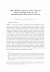 Research paper thumbnail of Who Will Ever Kick Us Out? Italy, the Balanced Budget Rule and the Implementation of the Fiscal Compact