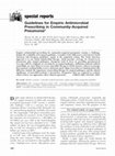 Research paper thumbnail of Guidelines for Empiric Antimicrobial Prescribing in Community-Acquired Pneumonia