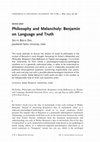 Research paper thumbnail of Philosophy and Melancholy: review essay, by Saitya Brata Das, Comparative and Continental Philosophy, 6.1, 2014