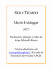 Research paper thumbnail of Heidegger, martin Ser y Tiempo (traducción de jorge eduardo rivera)