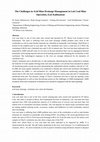 Research paper thumbnail of The Challenges in Acid Mine Drainage Management in Lati Coal Mine Operation, East Kalimantan