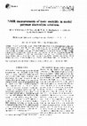 Research paper thumbnail of NMR measurements of ionic mobility in model polymer electrolyte solutions