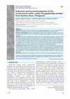 Research paper thumbnail of Embryonic and larval development of the suckermouth sailfin catfish Pterygoplichthys pardalis from Marikina River, Philippines 