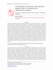 Research paper thumbnail of Elena Esposito - Circularidades económicas y observación de segundo orden: la realidad de las calificaciones crediticias