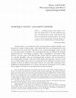 Research paper thumbnail of Dance and Fetish: Phenomenology and Metz's Epistemological Shift