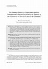 Research paper thumbnail of Las fuentes clásicas y el imaginario poético femenino en la Epístola a Belardo de Amarilis y en el Discurso en loor de la poesía de Clarinda