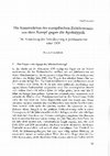 Research paper thumbnail of Die Konstruktion der europäischen Zeitökonomie aus dem Kampf gegen die Apokalyptik. Die Entstehung der Periodisierung in Jahrhunderten anno 1300, p. 53-83. 