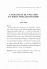 Research paper thumbnail of "L'Ingratitude" de Ying Chen : un roman néo-existentialiste ?