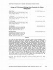 Research paper thumbnail of Design of FPGA based sliding mode controller for robot manipulator