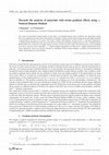 Research paper thumbnail of Towards the analysis of materials with strain gradient effects using α- Natural Element Method