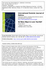 Research paper thumbnail of So Many Ways to Love You/Self: Negotiating Love in a Prison