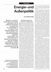 Research paper thumbnail of Energie- und Aussenpolitik