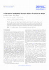 Research paper thumbnail of Fault tolerant multiphase electrical drives: the impact of design