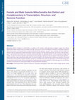 Research paper thumbnail of Female and male gamete mitochondria are distinct and complementary in transcription, structure and genome function