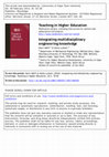 Research paper thumbnail of Integrating multidisciplinary engineering knowledge