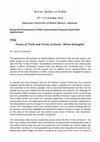 Research paper thumbnail of Sozita Goudouna | Traces of Truth and Circles of Deceit : Beirut Entangled | Beirut: Bodies in Public 9th –11th October 2014 American University of Beirut (Beirut, Lebanon)