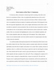 Research paper thumbnail of Brief Analysis of Karl Marx’s Communism