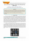 Research paper thumbnail of Survey on Various Techniques of Brain Tumor Detection from MRI Images