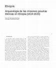 Research paper thumbnail of Arqueología de las misiones jesuitas ibéricas en Etiopía (1614-1633)