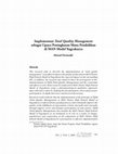 Research paper thumbnail of Implementasi Total Quality Management sebagai Upaya Peningkatan Mutu Pendidikan di MAN Model Yogyakarta