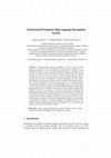 Research paper thumbnail of Vision-based Sign Language Recognition System