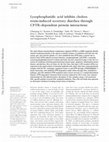 Research paper thumbnail of Lysophosphatidic acid inhibits cholera toxin-induced secretory diarrhea through CFTR-dependent protein interactions