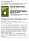 Research paper thumbnail of Review of: Awaiting the End of the World in the 17th Century. The Jewish Messiah and the Great Interpreter, by Georgios Koutzakiotis (History of Ideas Series No. 8), Athens, Institute for Neohellenic Research/The National Hellenic Research Foundation, 2011, 254 pp. 