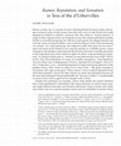 Research paper thumbnail of Rumor, Reputation, and Sensation in Tess of the d'Urbervilles