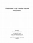 Research paper thumbnail of Neostructuralism in Chile: A case study of outward orientation policy.