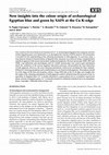 Research paper thumbnail of New insights into the colour origin of archaeological Egyptian blue and green by XAFS at the Cu K-edge