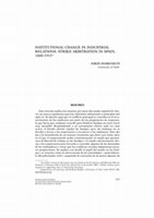 Research paper thumbnail of Institutional change in industrial relations. Strike arbitration in Spain, 18801915