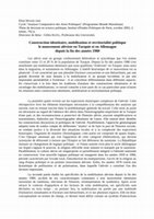 Research paper thumbnail of Construction Identitaire, Mobilisation Et Territorialité Politique: Le Mouvement Aléviste En Turquie Et En Allemagne Depuis La Fin Des Années 1980