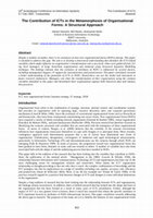 Research paper thumbnail of The Contribution of ICTs In the Metamorphosis of Organisational Forms: A Structural Approach