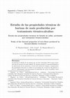 Research paper thumbnail of Estudio de las propiedades térmicas de harinas de maíz producidas por tratamiento termico-alcalino