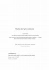 Research paper thumbnail of Why they don’t ‘get’ no satisfaction - Satisfaction as concept in IR Theory and Power Transition Theory