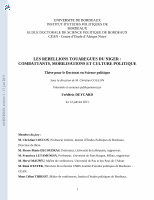 Research paper thumbnail of Les Rébellions Touarègues Du Niger: Combattants, Mobilisations Et Culture Politique