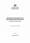 Research paper thumbnail of Aboriginal Communities and Mixed Agricultural Businesses – Opportunities and future needs