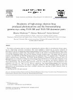 Research paper thumbnail of Dosimetry of High-Energy Electron Linac Produced Photoneutrons and the Bremsstrahlung Gamma-Rays Using TLD-500 and TLD-700 Dosimeter Pairs