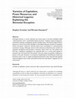 Research paper thumbnail of “Varieties of Capitalism, Power Resources, and Historical Legacies: Explaining the Slovenian Exception” (with Miroslav Stanojević), Politics & Society, vol. 39 (2), 2011, pp. 268–295.