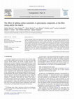 Research paper thumbnail of The effect of adding carbon nanotubes to glass-epoxy composites in the fibre sizing and-or the matrix