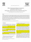 Research paper thumbnail of Effect of nano layered silicates on automotive polyurethene refinished coat